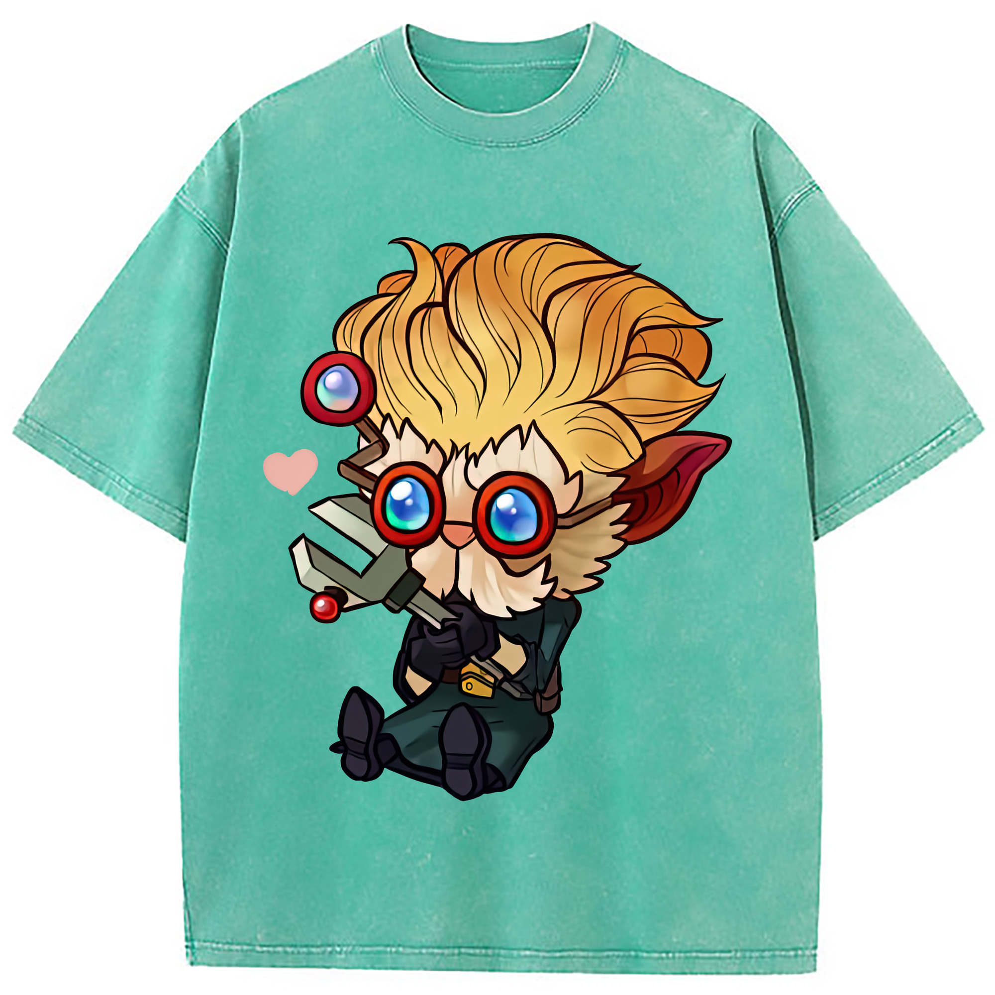 （画像用） リーグ・オブ・レジェンド League of Legends LOL 綿100% ヴィンテージ風 半袖Tシャツ（フロントプリント）